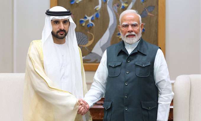 துபாய் இளவரசலருக்குகு டில்லியில்
