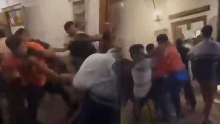 உணவுக்காகக் காத்திருந்தவர்கள்மீது குண்டர் தாக்குதல்