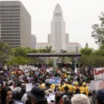 அமெரிக்காவின் 50 மாநிலங்களிலும் டிரம்புக்கு எதிரான போராட்டம்