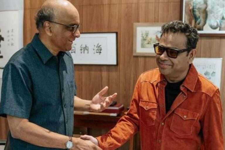 ரகுமானுக்கு சிங்கப்பூர் ஜனாதிபதி பாராட்டு