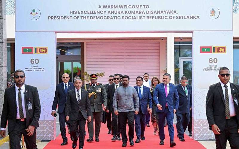 ஜனாதிபதிக்கு மாலைதீவில் உற்சாக வரவேற்பு