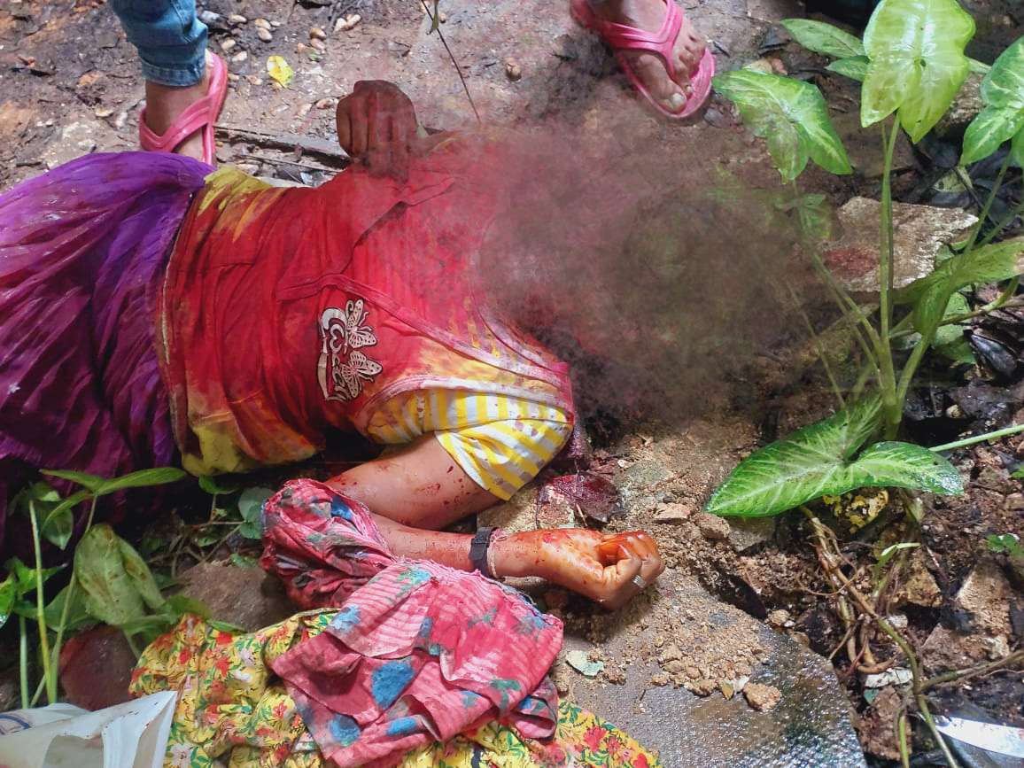 பெண்ணின் கழுத்தை அறுத்துக் கொன்றவர் பொலிஸில் சரண்