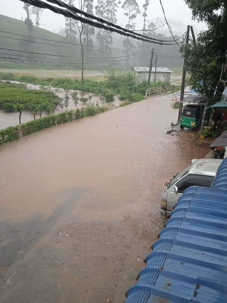 சாமிமலை வெள்ளத்தில் விவசாய நிலங்களுக்குப் பாதிப்பு