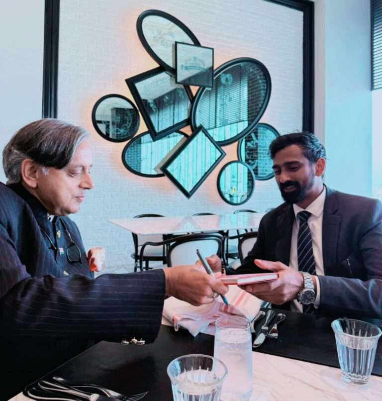 சஷி தரூர் - ஜீவன் தொண்டமான் சந்திப்பு