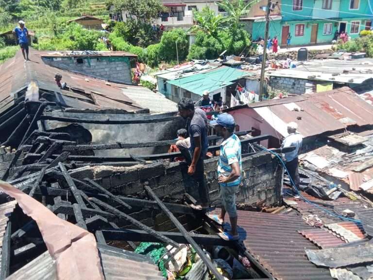 டன்சினன் நெடுங்குடியிருப்பில் தீ விபத்து