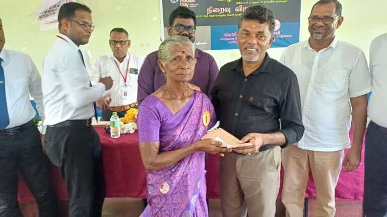 வாழ்விட வாரத்தையொட்டி நிதி உதவி