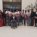 பரா உலக சம்பியன்ஷிப் போட்டிக்குச் சென்றவர்கள் நாடு திரும்பினர்