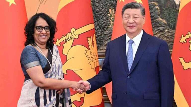 சீன ஜனாதிபதியும் இலங்கைப் பிரதமரும் சந்திப்பு