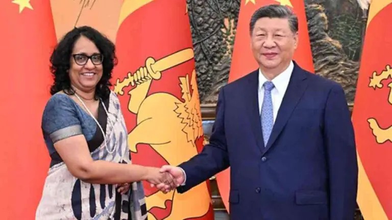 சீன ஜனாதிபதியும் இலங்கைப் பிரதமரும் சந்திப்பு