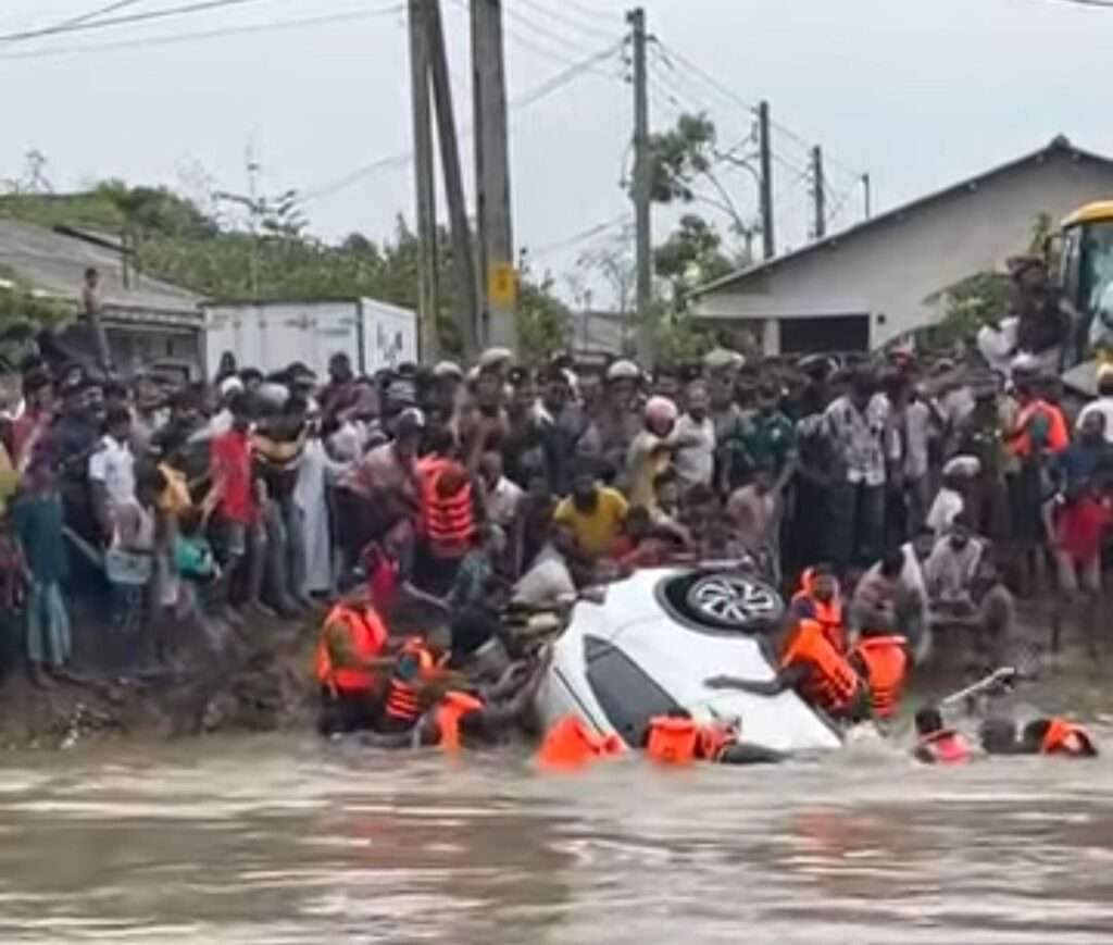 சாய்ந்தமருதுவில் நீரில் மூழ்கிய கார்: ஒரே குடும்பத்தவர்கள் மூவர் மரணம்