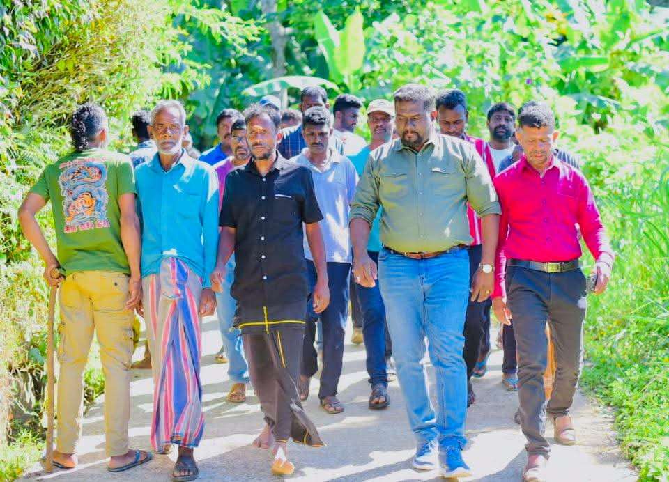 தலவாக்கலை, வட்டகொடை பகுதிகளில் பிரதி அமைச்சர் பிரதீப் கள ஆய்வு