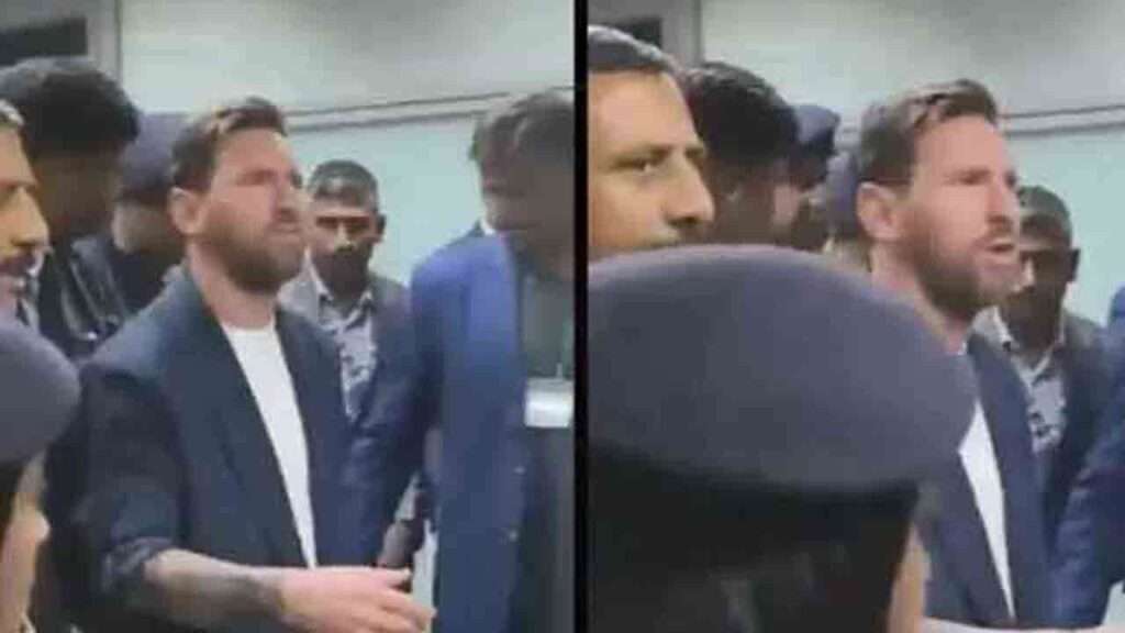 இந்தியா வந்தடைந்த மெஸ்ஸிக்கு அமோக வரவேற்பு