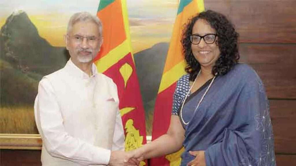 அமைச்சர் ஜெய்சங்கர் - பிரதமர் ஹரினி சந்திப்பு