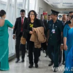 சுவிஸிலிருந்து பிரதமர் ஹரினி நாடு திரும்பினார்