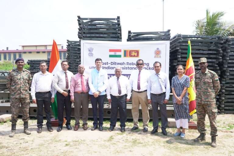 இந்தியாவிலிருந்து மற்றொரு தொகுதி பெய்லி பாலம்