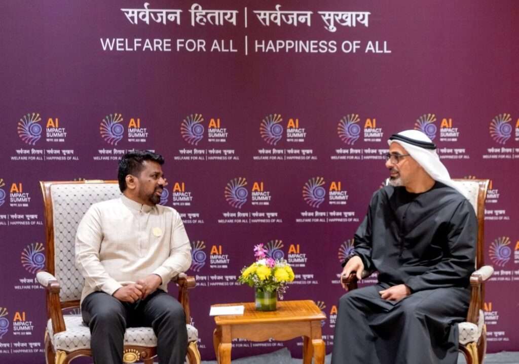 ஜனாதிபதி அனுர அபுதாபி இளவரசர் புதுடில்லியில் சந்திப்பு