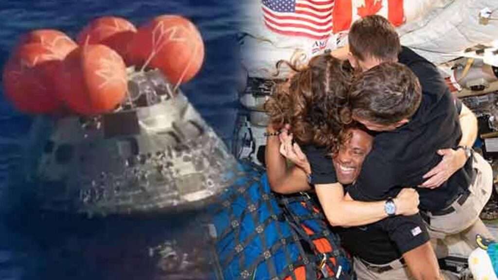 நிலவு பயணத்தின் பின் வெற்றிகரமாக பூமிக்குத் திரும்பிய ஆர்டெமிஸ் II