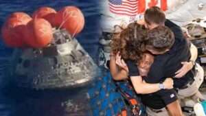 நிலவு பயணத்தின் பின் வெற்றிகரமாக பூமிக்குத் திரும்பிய ஆர்டெமிஸ் II