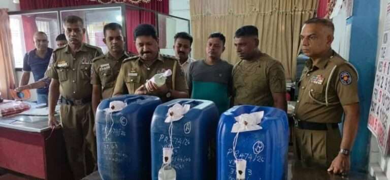 கல்லடியில் 105 போத்தல் கசிப்புடன் சந்தேக நபர் ஒருவர் கைது!