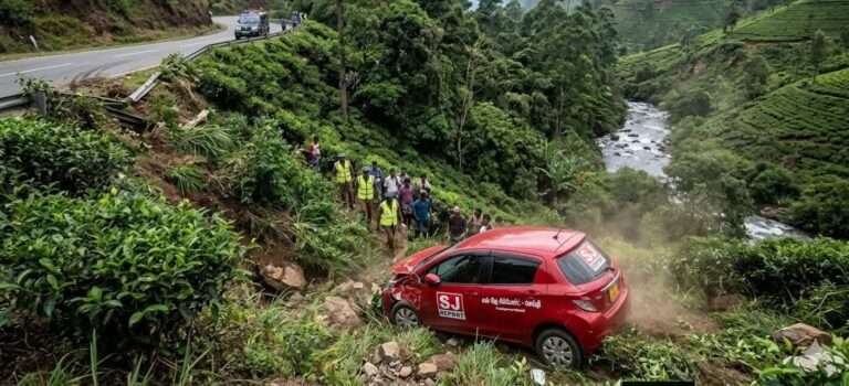 பலாங்கொடை - ஹற்றன் வீதியில் பள்ளத்தில் கார் வீழ்ந்து ஒருவர் பலி