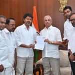 ஆளுநரைச் சந்தித்து ஆட்சியமைக்க உரிமை கோரினார் விஜய்