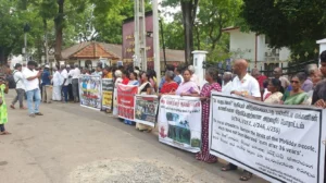 மயிலிட்டி காணியை விடுவிக்க கோரி கவனவீர்ப்புப் போராட்டம்!