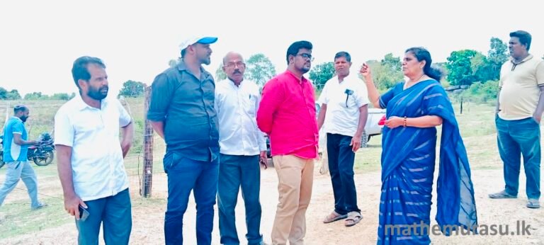 கண்டியனாறு குளத்தை அபிவிருத்தி செய்வதற்கான கள விஜயம்