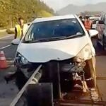 தெற்கு அதிவேக நெடுஞ்சாலையில் கார் விபத்து