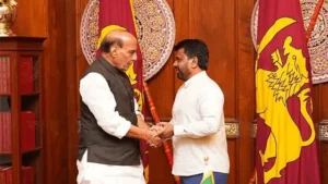 இந்தியப் பாதுகாப்பு அமைச்சர்-ஜனாதிபதி சந்திப்பு