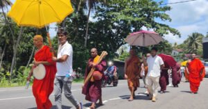 ஞானசார தேரருக்கு ஆதரவான நடை பவனி வரக்காப்பலையை அடைந்தது